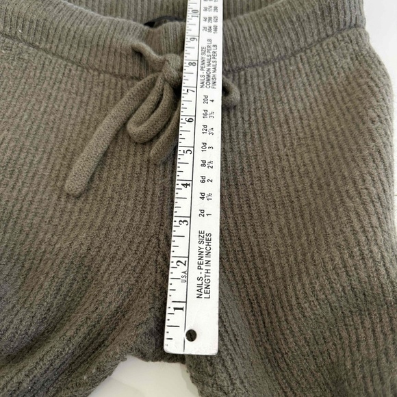 Jenni Kane Olive Green Alpaca Fisherman Sweatpants Lounge Pants Size‎ XS - Picture 11 of 12